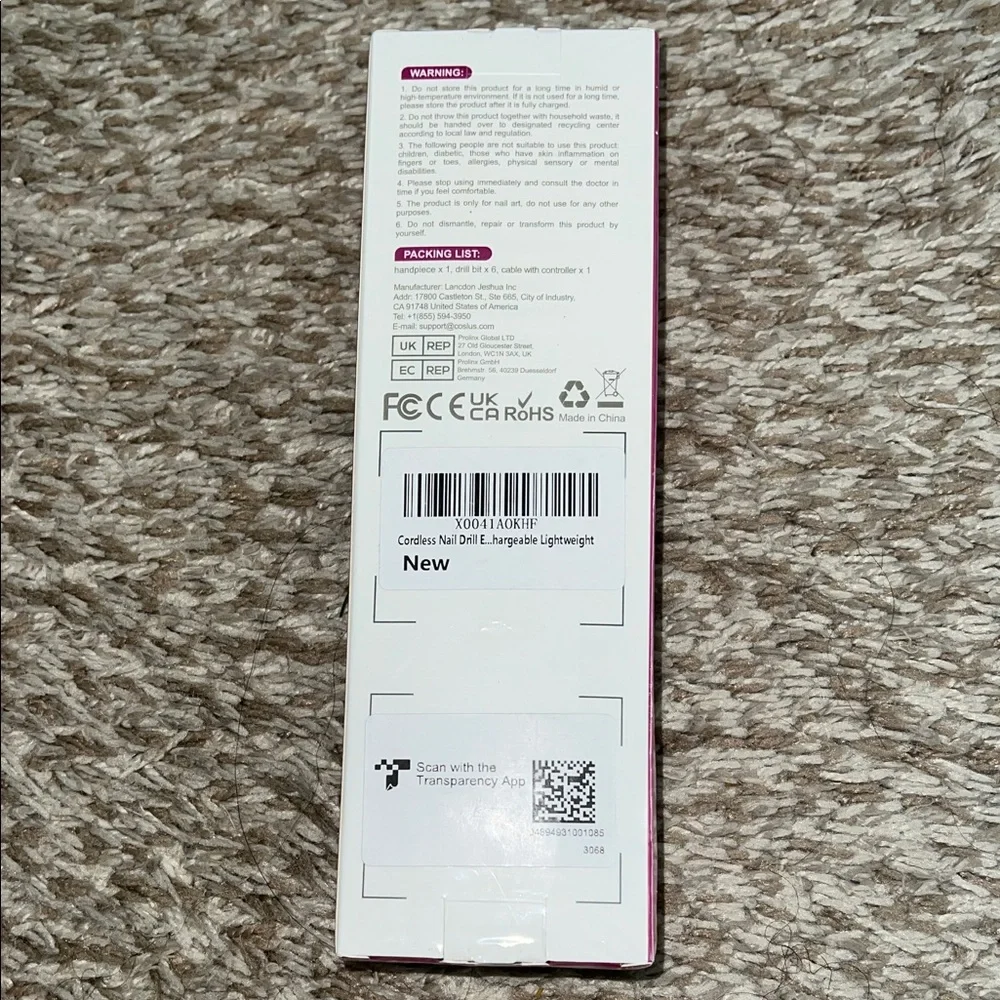 Electric Nail Drill - Pink